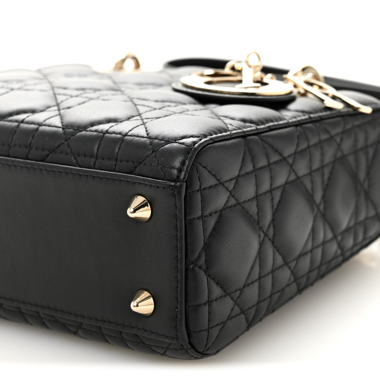 Lambskin Cannage Small My ABCD1OR Lady D1OR Black