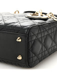 Lambskin Cannage Small My ABCD1OR Lady D1OR Black