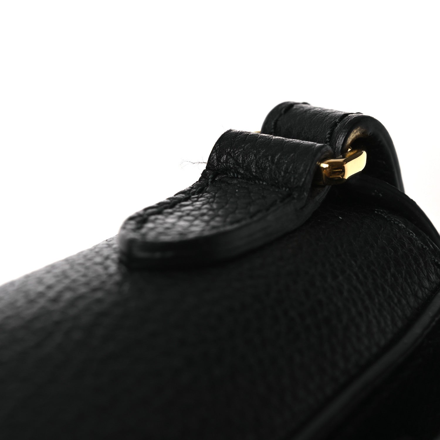 Grainy Calfskin Note Crossbody Bag Black