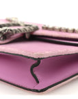 Velvet Crystal Super Mini Dionysus Shoulder Bag Malva