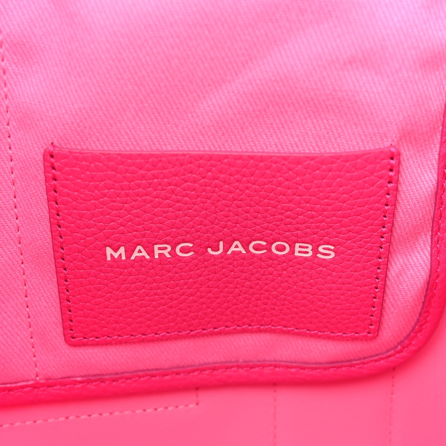 Grained Calfskin Large The Tote Bag Hot Pink