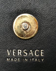 Vitello Mini Virtus Chain Clutch Black