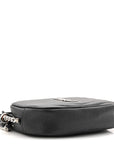 Grain De Poudre Matelasse Monogram Mini Lou Camera Bag Black