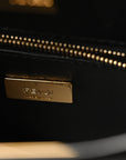 Patent Mini Plexi Handle Peekaboo Iconic Satchel Black Blue