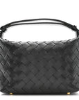 Calfskin Nappa Intrecciato Mini Wallace Black