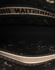 Canvas Embroidered Large Ornamental Cornely Book Tote Black Beige