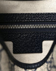 GG Supreme Monogram Textured Dollar Calfskin Web Small Jackie 1961 Hobo Beige Blue