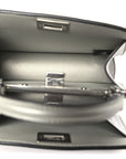 Iridescent Crystal Vitello Laminato Suede FF Petite Peekaboo I SEE U Satchel Cappuccino