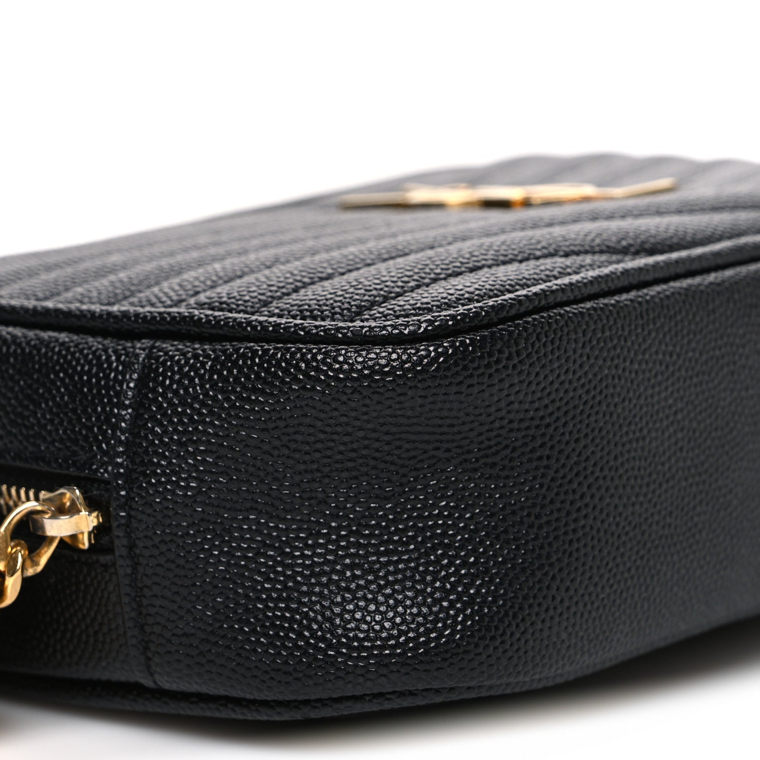 Grain De Poudre Matelasse Monogram Mini Lou Camera Bag Black