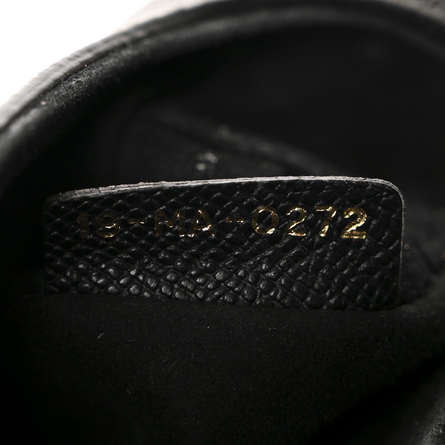 Grained Calfskin Mini Saddle Bag With Strap Black
