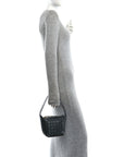 Calfskin Nappa Intrecciato Candy Wallace Black