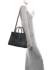 Calfskin Small Sac De Jour Black
