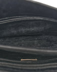 Vitello Shine Crystal Shoulder Bag Black