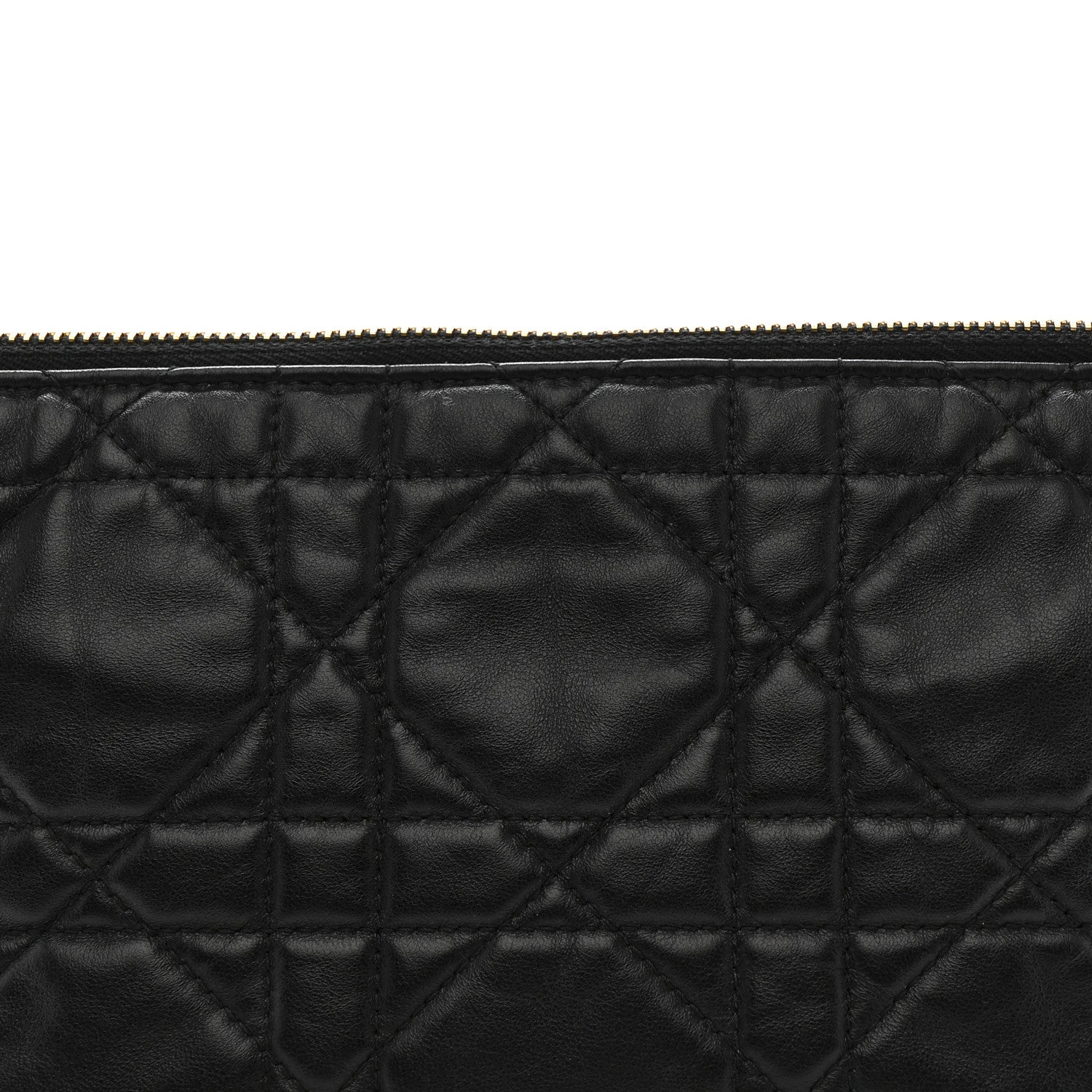Lambskin Macrocannage D1ORStar Hobo Bag Black