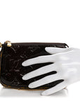 Vernis Monogram Mini Pochette Accessories Amarante