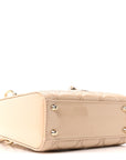 Patent Cannage Mini Lady D1OR Beige