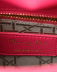 Lambskin Cannage Mini Lady D1OR Pink