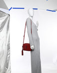 Calfskin Matelasse Monogram Lou Camera Bag Red
