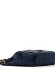 Caviar Quilted Filigree Waist Bag Blue