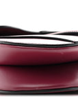 Supple Calfskin Mini Saddle Bag With Strap Purple