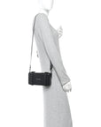 Matte Aluminum Personal Cross-Body Bag Black