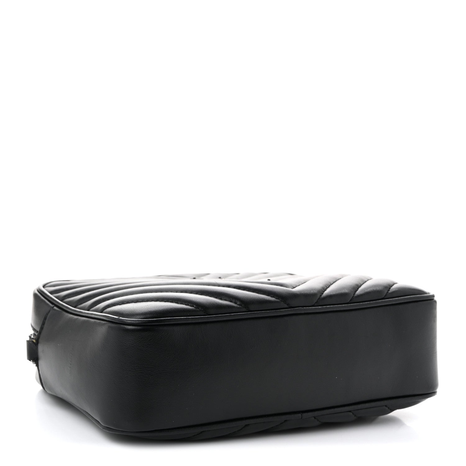 Calfskin Matelasse Monogram Monochrome Lou Camera Bag Black