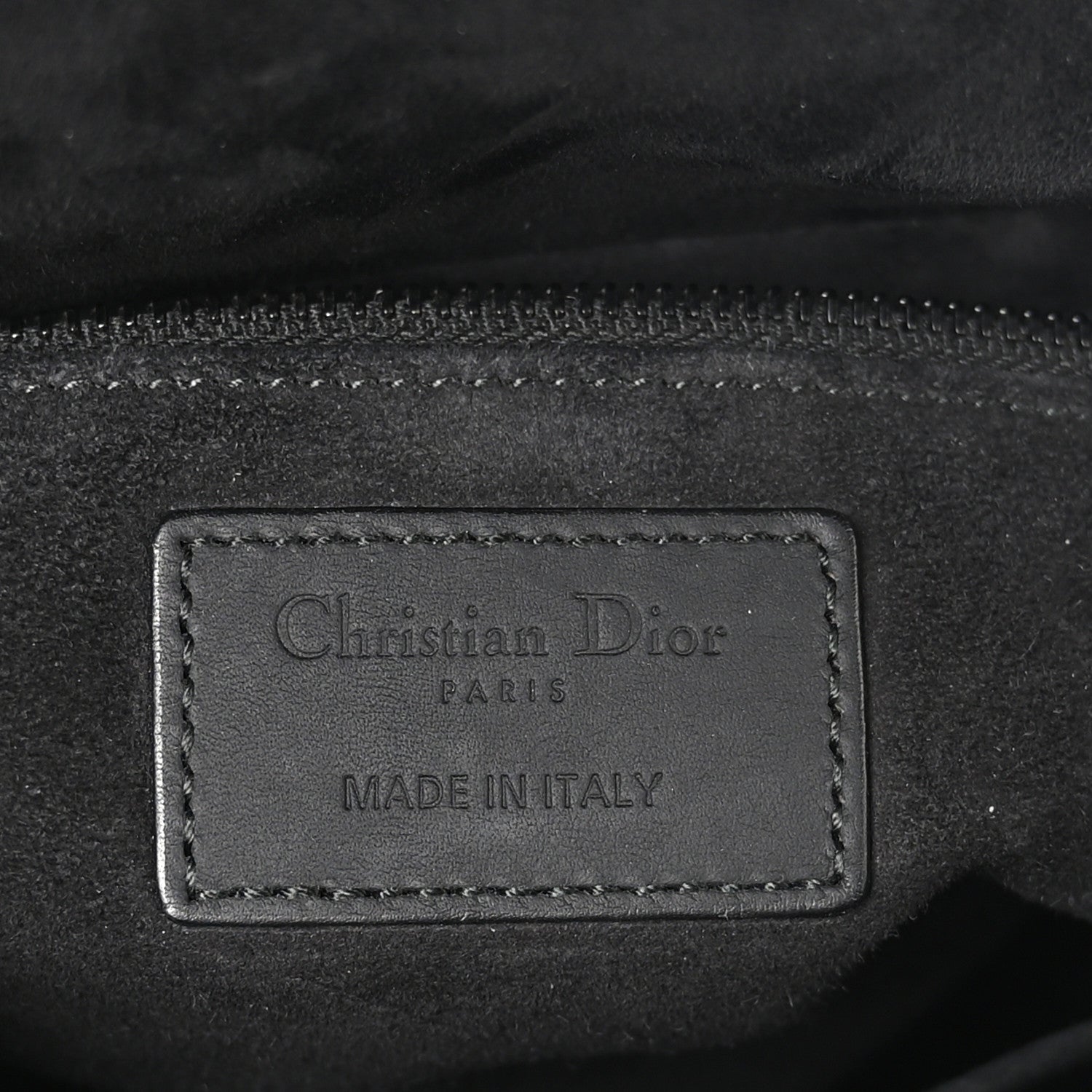 Ultra Matte Calfskin Cannage Medium Lady D1OR Black