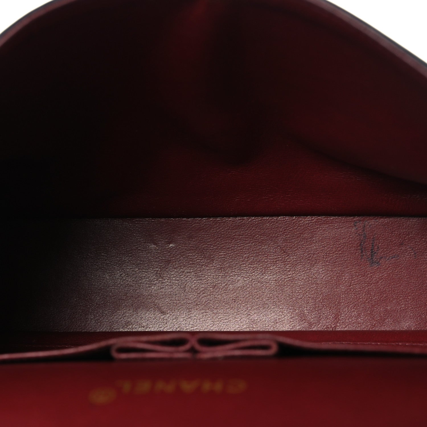 Lambskin Quilted Medium Double Flap Navy
