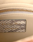 Snakeskin Mini Lady D1OR Beige Gold