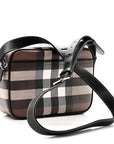 Canvas Check Paddy Messenger Birch Brown