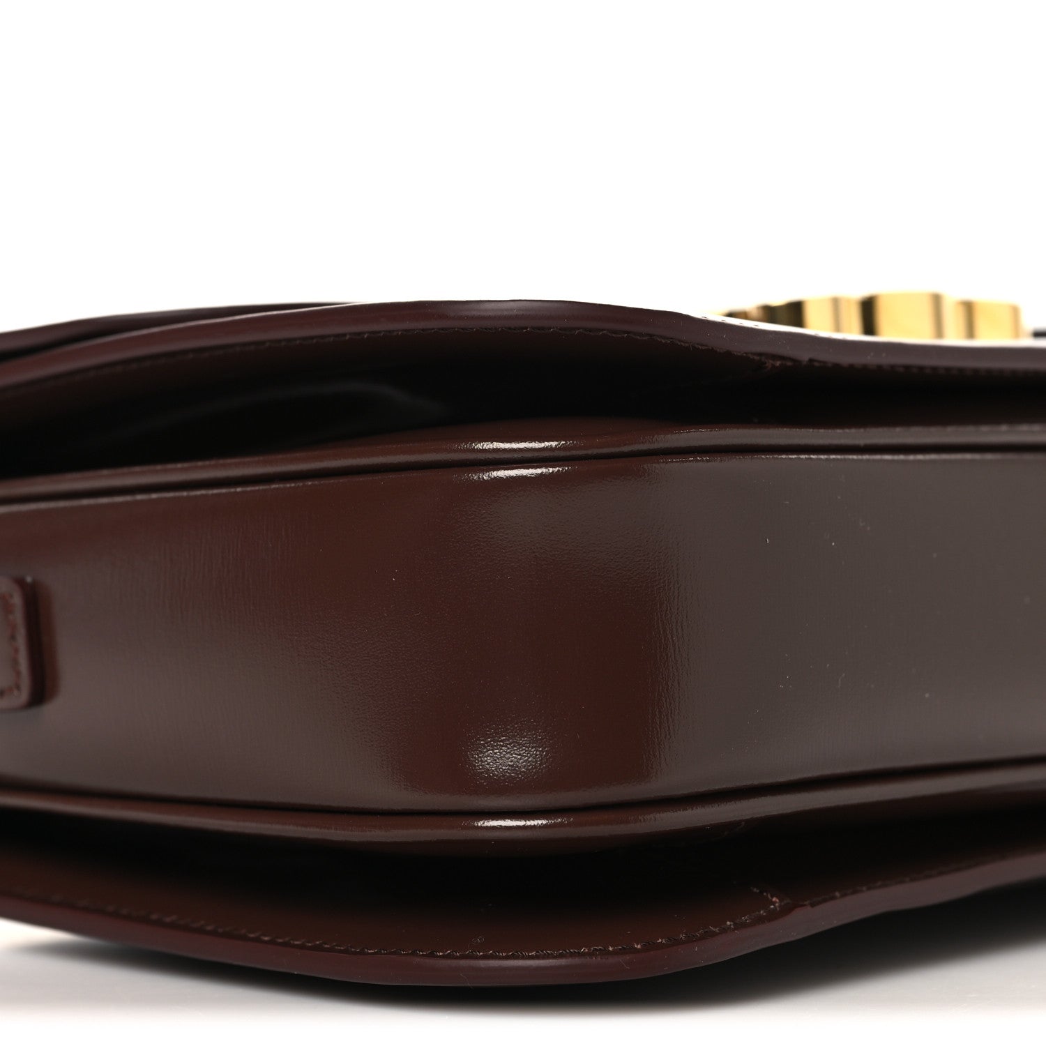 Shiny Calfskin Medium Triomphe Chestnut