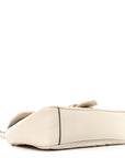 Calfskin Matelasse Small GG Marmont Shoulder Bag White