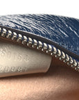 Azalea Calfskin Matelasse Diagonal Mini Torchon GG Marmont Round Shoulder Bag Blue Agata Mystic White