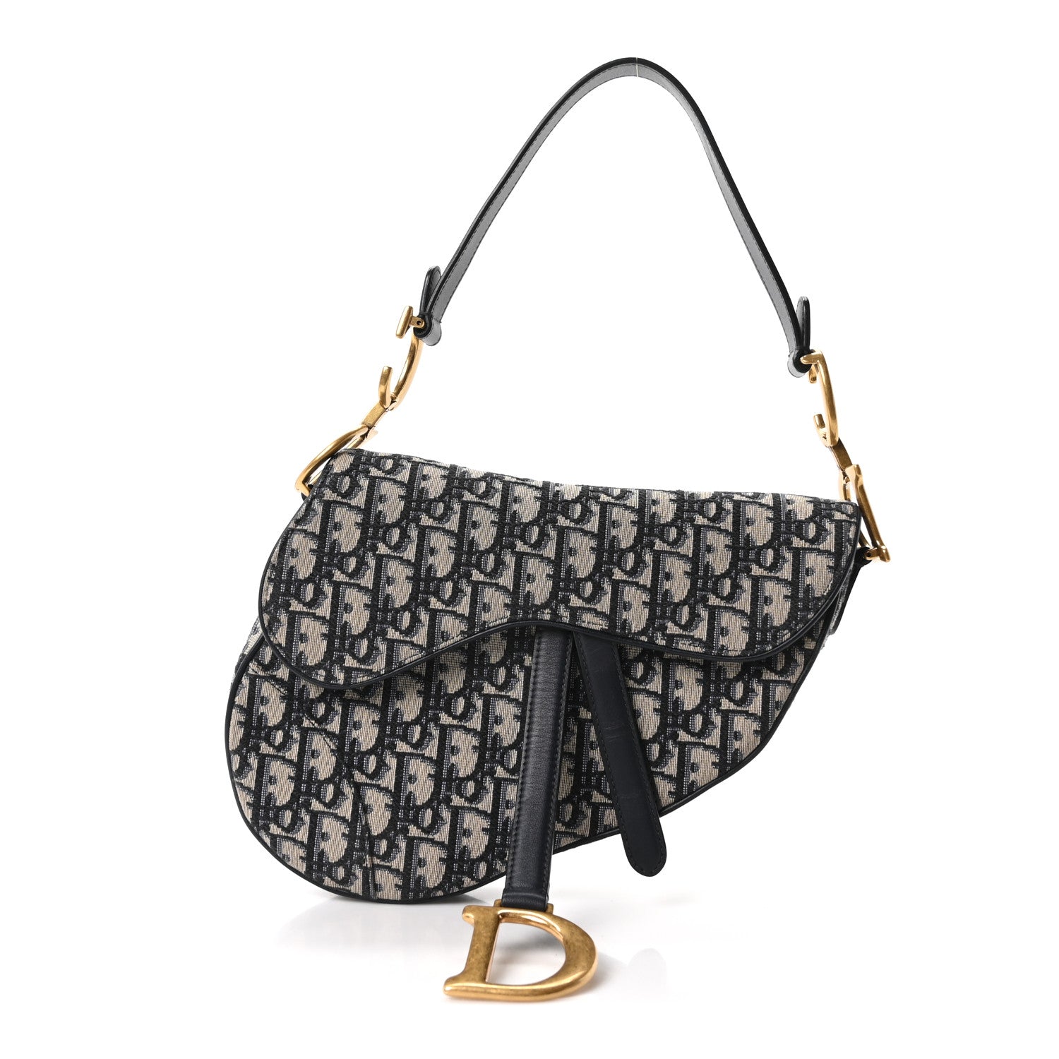 Oblique Saddle Bag Blue
