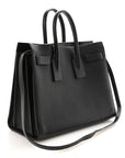 Grained Calfskin Small Sac De Jour Black