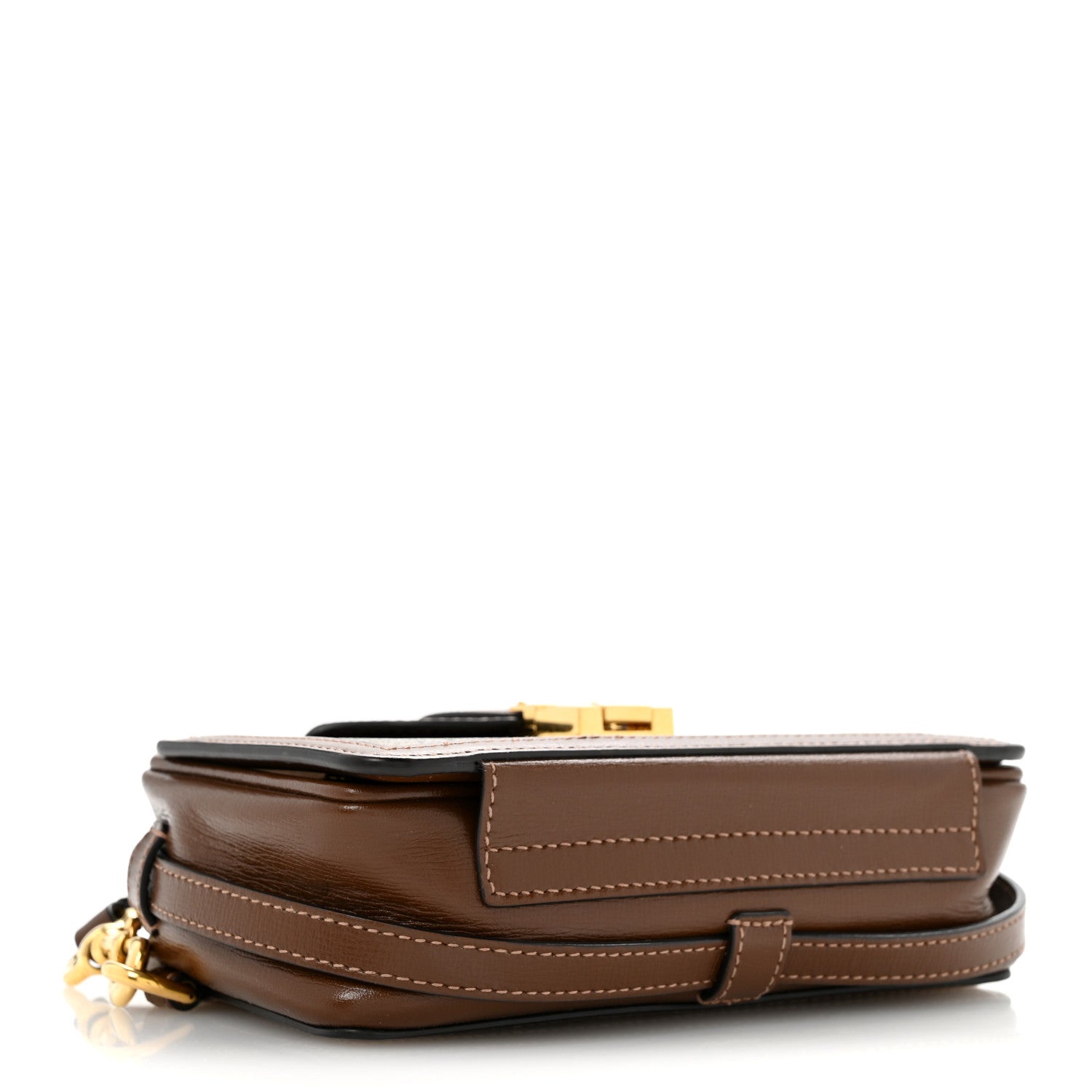 GG Supreme Monogram Mini Clasp Bag Beige Brown