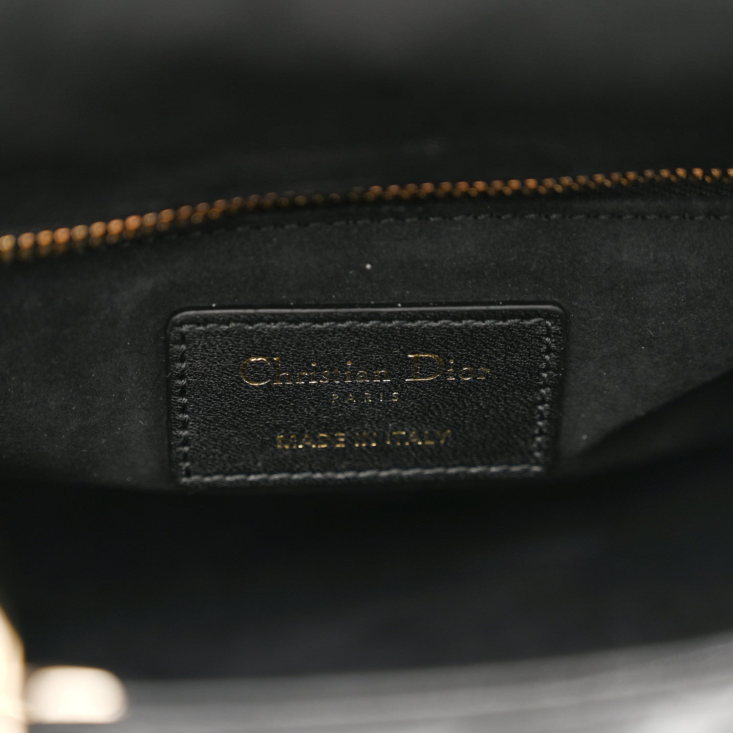 Lambskin Cannage Small My ABCD1OR Lady D1OR Black