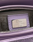Lambskin Cannage Medium Lady D1OR Purple