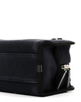 Mixed Fibers Small Deauville Bowling Bag Navy Blue