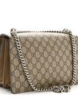 GG Supreme Monogram Small Dionysus Shoulder Bag Taupe