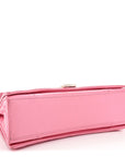 Crushed Calfskin Quilted Small Crush Chain Bag Sweet Pink