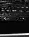 Drummed Calfskin Micro Luggage Black