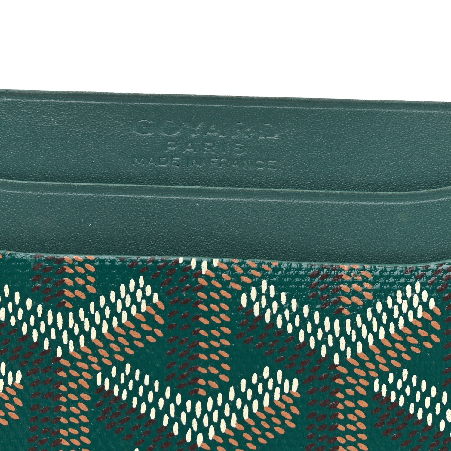 Goyardine Saint Sulpice Card Holder Green