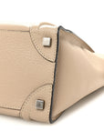 Drummed Calfskin Micro Luggage Dune