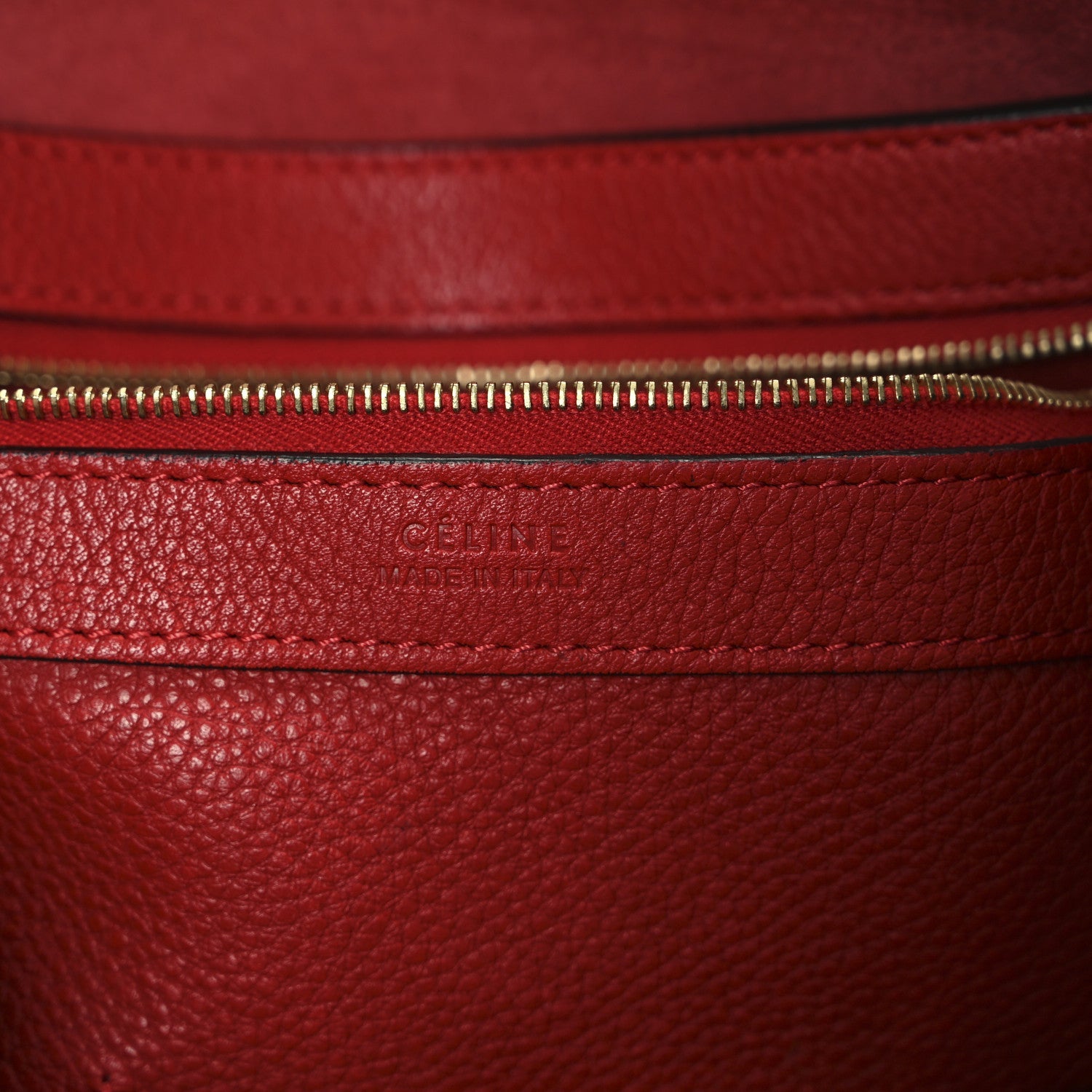 Soft Grained Calfskin Medium Belt Cabas Phantom Coquelicot