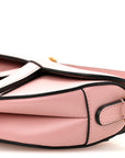 Smooth Calfskin Mini Saddle Bag Antique Pink