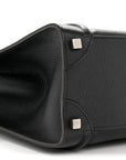 Drummed Calfskin Micro Luggage Black