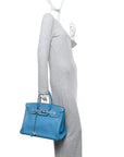 Togo Birkin 35 Blue Jean