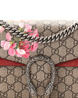 GG Supreme Monogram Blooms Small Dionysus Shoulder Bag Beige Multicolor Dry Rose