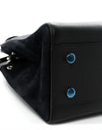 Grained Calfskin Medium Rive Gauche Cabas Black